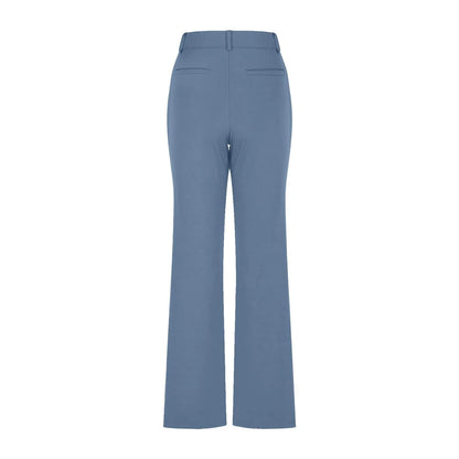 Women's Black Stretch Soft Cross Waist Flared Pants Yoga Casual Wide Leg Pants Sports Fitness Pants Women's Clothing