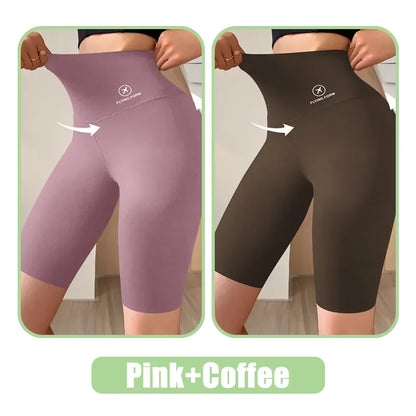 Women Jogging Fitness Cycling High Waist Sports Shorts