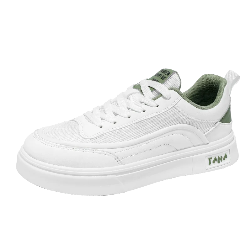 New Men Sneakers Comfortable Platform Shoes 2025 Trend Lace-up Vulcanized Shoes lightweight breathable White Casual Sneakers