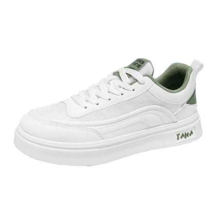 New Men Sneakers Comfortable Platform Shoes 2025 Trend Lace-up Vulcanized Shoes lightweight breathable White Casual Sneakers