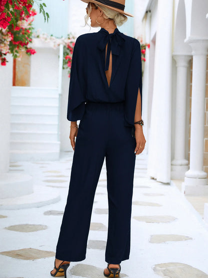 Women's Fashion Trendy Stand-collar Jumpsuits