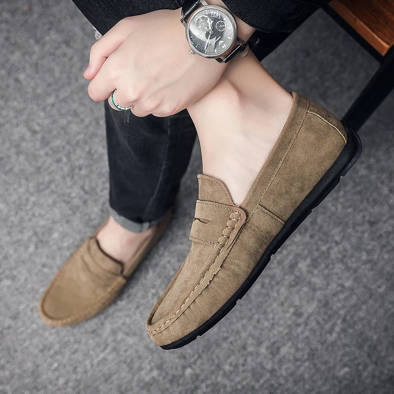 Men's Casual Shoes Summer Moccasins Men Loafers Leisure Non-Slip Flats Lightweight Soft Slip on Driving Shoe Sapatenis Masculino