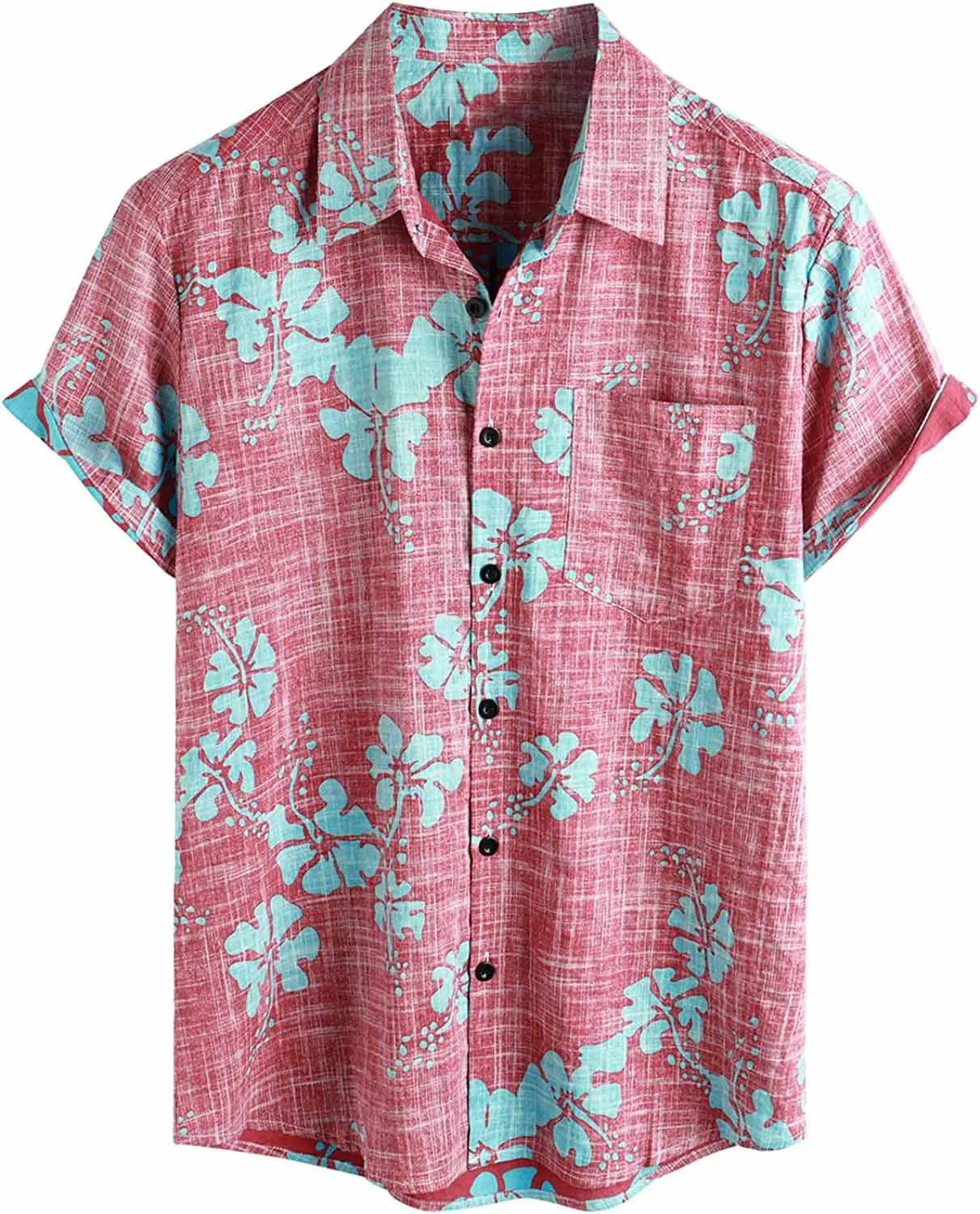 Summer Men's Hawaiian Shirt Casual Floral shirt Short sleeve single breasted beach tropical fashion oversized shirt