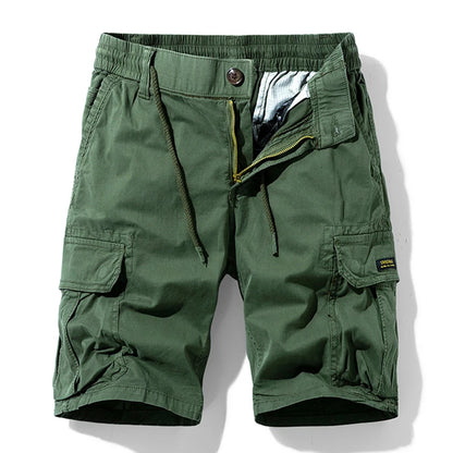 Summer Men Camouflage Cotton Cargo Shorts Men's Fashion Multi-pocket Casual Shorts Pants Outwear Breathable Joggers Shorts Male