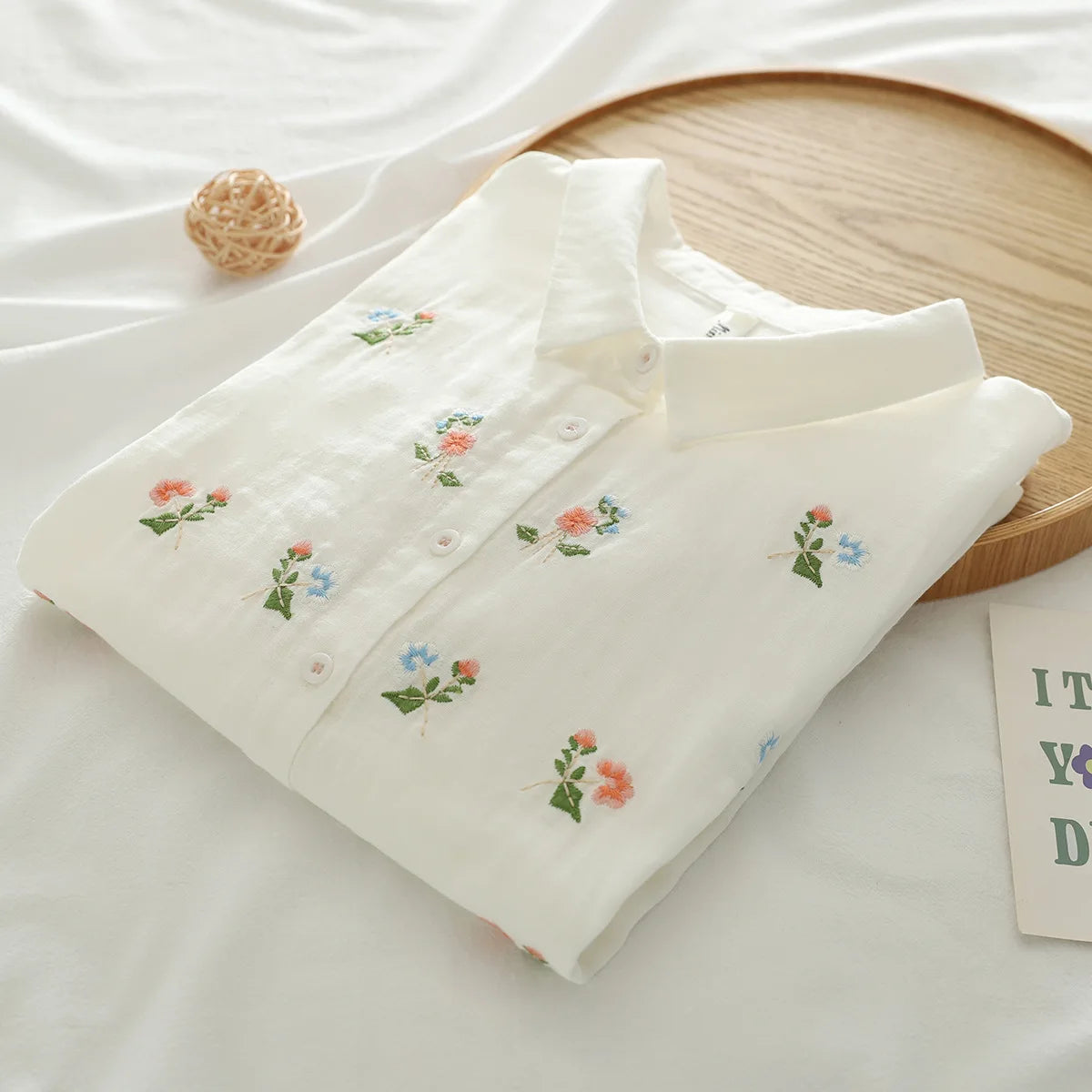 Women's clothing summer 2025 novelty short sleeve lapel white embroidery shirts and blouses stylish stylish women's blouse