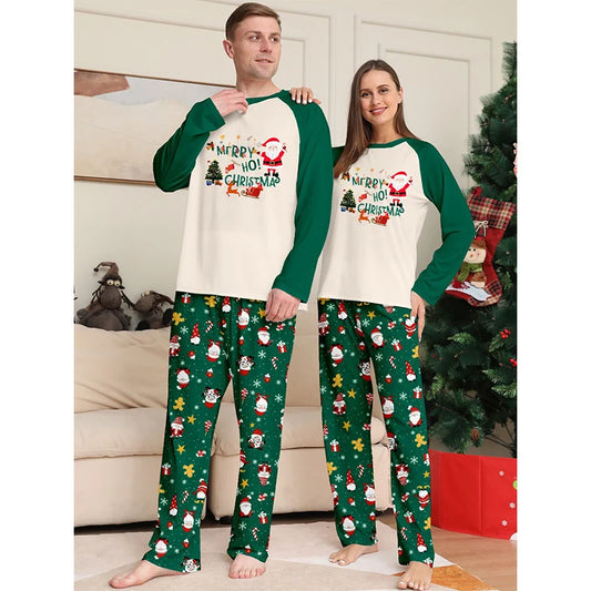 2026 Christmas Matching Pajamas Family Outfits Patchwork Set Adult Father Mother Kids Baby Sleepwear Look Pyjamas Clothes