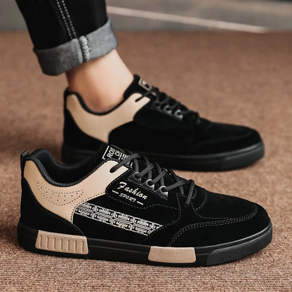 Men Casual Sneakers Simple Design Skateboard Flat Outdoor Sneakers Tennis Running Sports Shoes Comfortable Trainers Plus Size 47