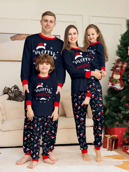 Christmas Pyjamas Family Matching Set 2025 Adult Mother Father Kids 2Pcs Xmas Pajamas Outfits Baby Look Sleepwear Dog Clothes