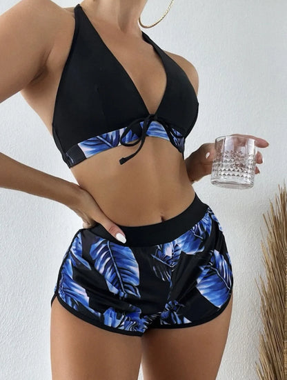 Female Bikini Set Sexy Printed Swimwear Three Piece Bathing Suit Beachwear Summer Swimsuit For Women Tankini Fashion Bikinis