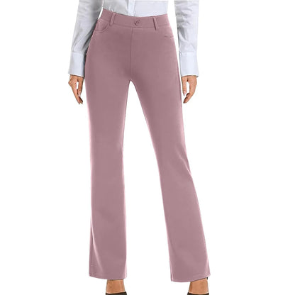 Women's Black Stretch Soft Cross Waist Flared Pants Yoga Casual Wide Leg Pants Sports Fitness Pants Women's Clothing