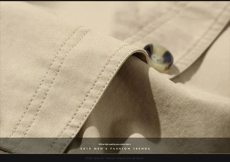 Casual Cotton Work Jacket Men's Spring Autumn New Style Pure Cotton Windbreaker Lightweight Summer Men's Clothing Coat