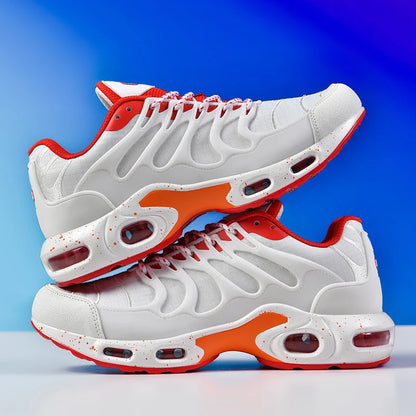 Fashionable casual men's sneakers non-slip wear-resistant air cushion sneakers outdoor lightweight breathable mesh running shoes