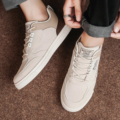 Men Casual Sneakers Simple Design Skateboard Flat Outdoor Sneakers Tennis Running Sports Shoes Comfortable Trainers Plus Size 47