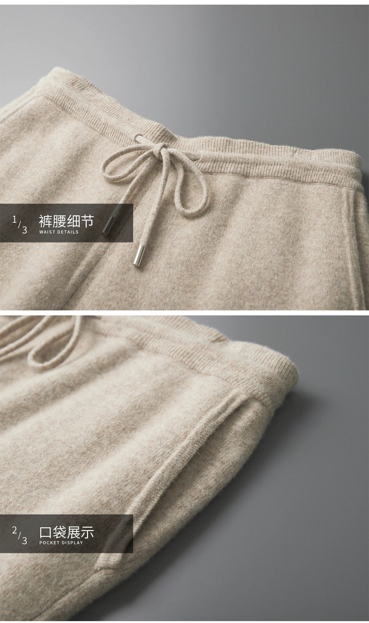 MVLYFLRT Men's Merino Wool Knitted Suit Half Height Zipper Cardigan Long Pants Tracksuit Fashionable Casual Wear 24592431