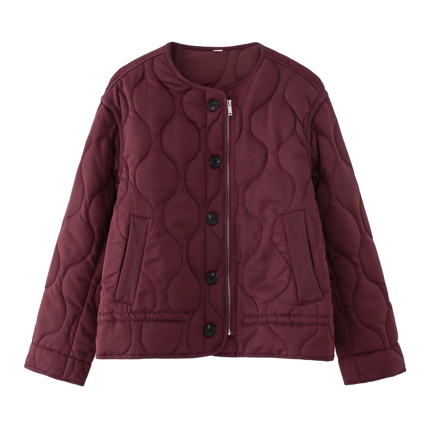 2025 New Autumn Women's Jackets Fashion Loose O-neck Thick Warm Elegant Women's Coats Personality Versatile Youth Outerwear