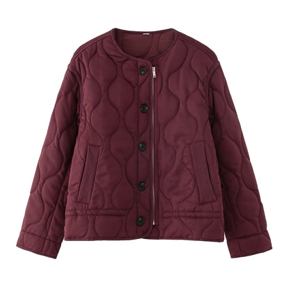 2025 New Autumn Women's Jackets Fashion Loose O-neck Thick Warm Elegant Women's Coats Personality Versatile Youth Outerwear