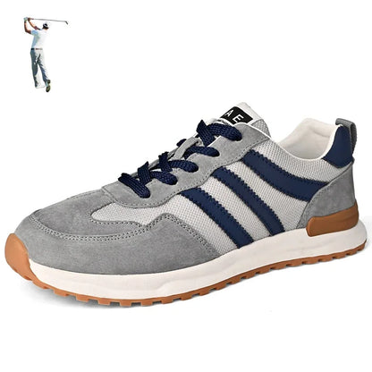 NEW Pigskin Leather Men Golf Sport Sneakers High Quality Male Golfer Athletic Training Shoes Spring Outdoor Walking Trainers