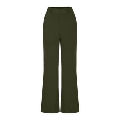 Women's Black Stretch Soft Cross Waist Flared Pants Yoga Casual Wide Leg Pants Sports Fitness Pants Women's Clothing