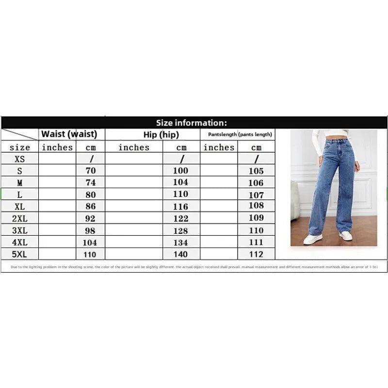High Waist Slim Fit Straight Leg Jeans for Women 2025 New Cross-Border Straight-Leg Denim Slimming Long Jeans