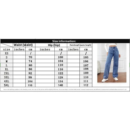 High Waist Slim Fit Straight Leg Jeans for Women 2025 New Cross-Border Straight-Leg Denim Slimming Long Jeans