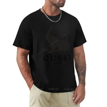 t-shirt men cotton G U S S I ( geese ) Funny Slogan T-Shirt cute clothes for men summer t-shirt for man