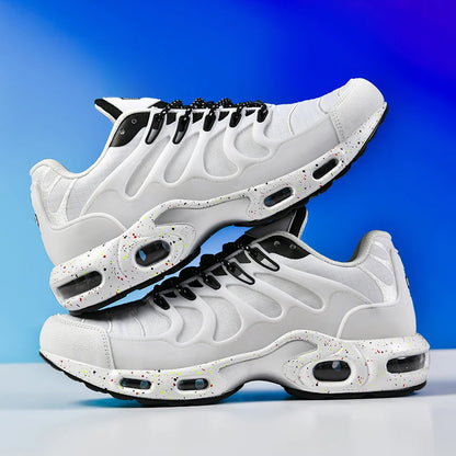 Fashionable casual men's sneakers non-slip wear-resistant air cushion sneakers outdoor lightweight breathable mesh running shoes