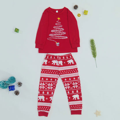 2025 New Family Christmas Outfits Mom Dad Kids Matching Pajamas Set Baby Dog Romper Soft Loose Clothing Sets Sleepwear Xmas Look