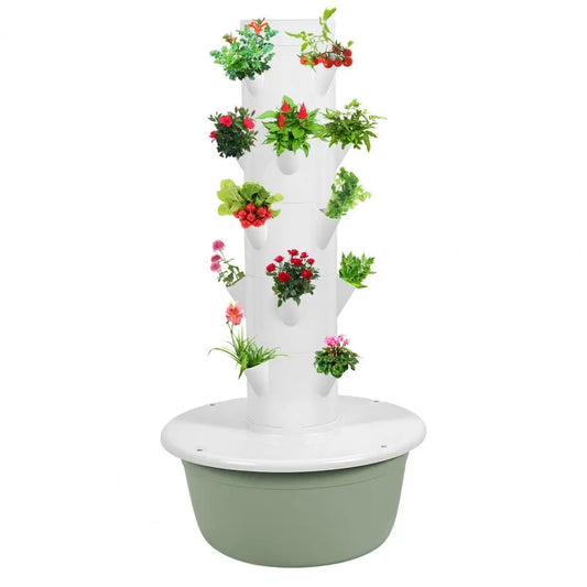 Hydroponic Tower, Hydroponic Growing Tower with Tank, Indoor Hydroponics Growing System, Hydroponics Growing System Kit Tower, V