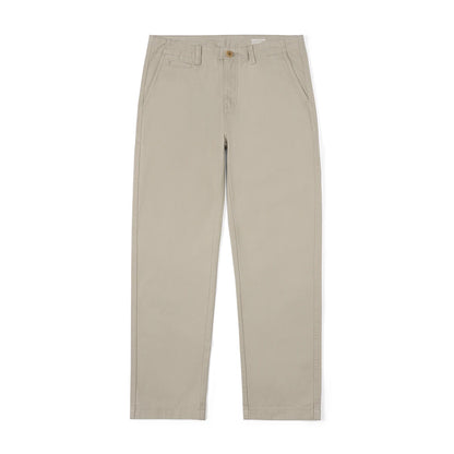 Autumn New Regular Straight Pants Men 320gsm Dark Washed Fabric Chinos Plus Size Trouseres