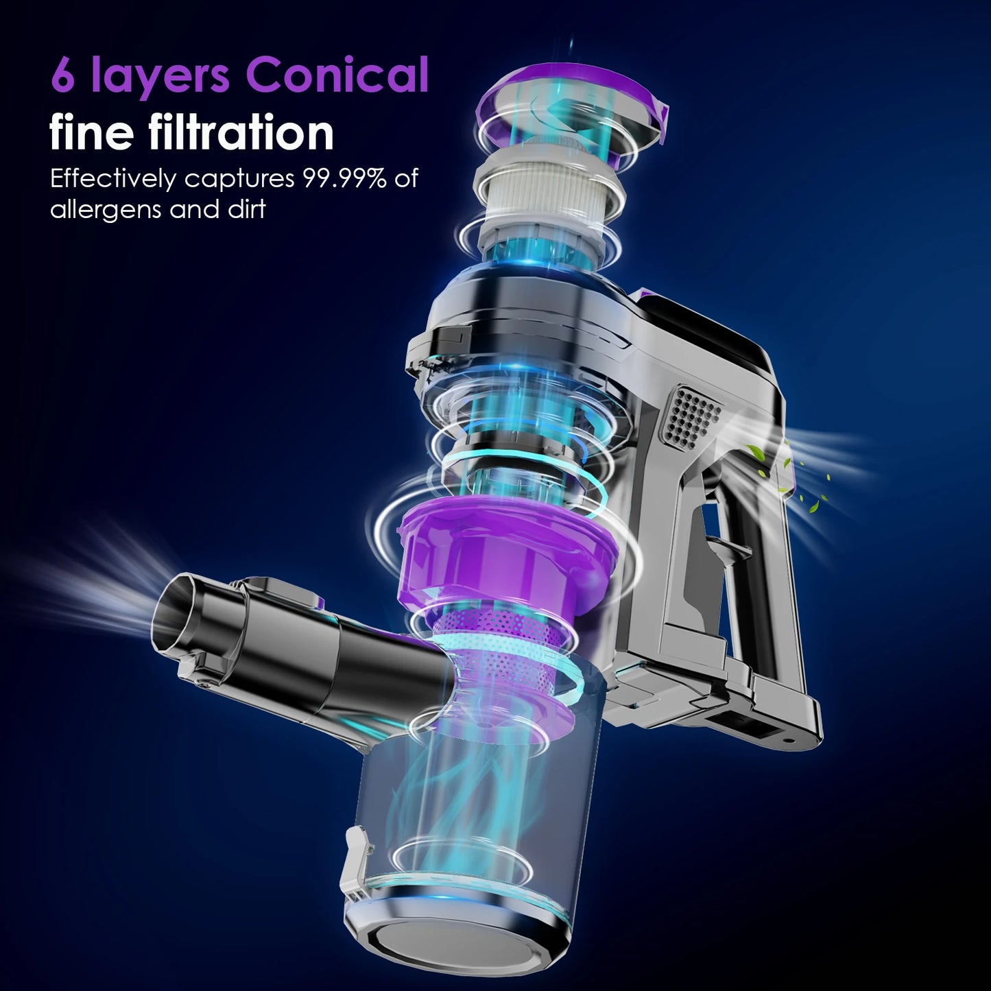 FixtFixer X6M 30000Pa 350W Handheld Cordless Vacuum Cleaner Smart Home Appliance Suction 1.1L Dust Cup forHard Floor/Pet Hair