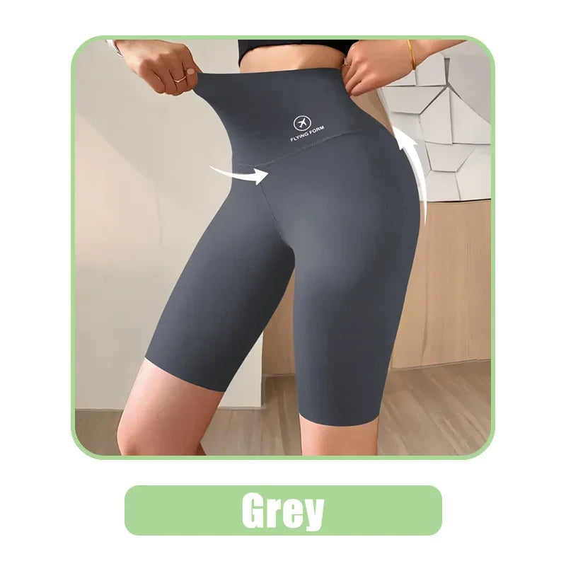 Women Jogging Fitness Cycling High Waist Sports Shorts