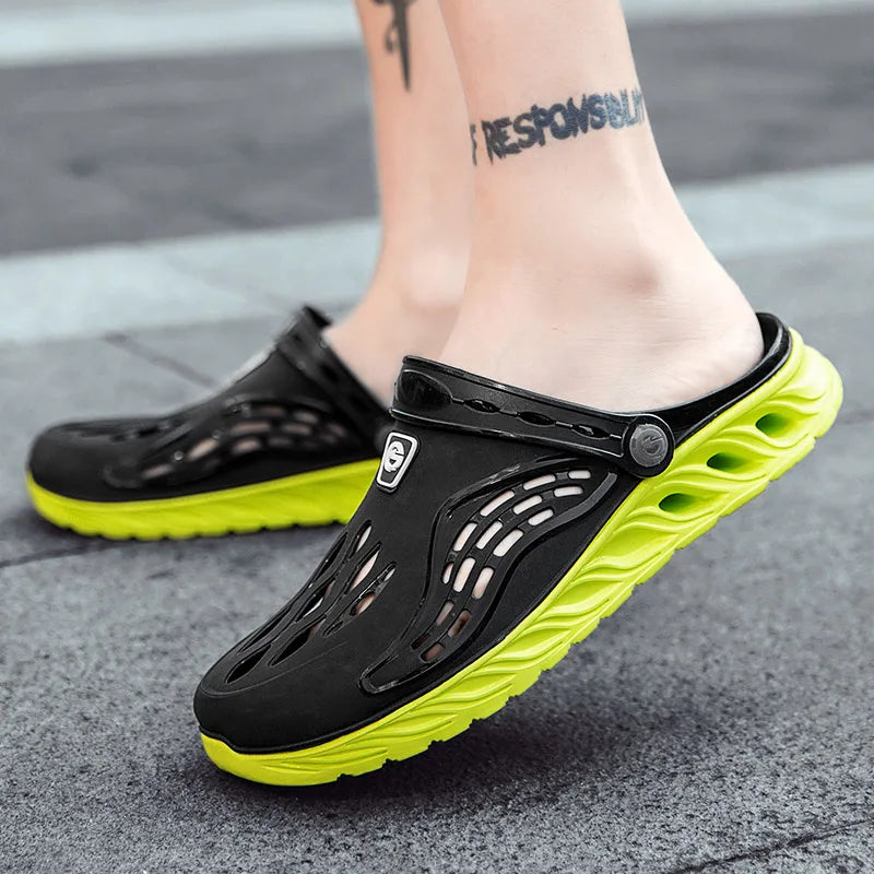 Summer Comfortable Men's Breathable Outdoor EVA Injection Clogs Casual Sandal Men Beach Slippers Water Shoes Pool Sandals