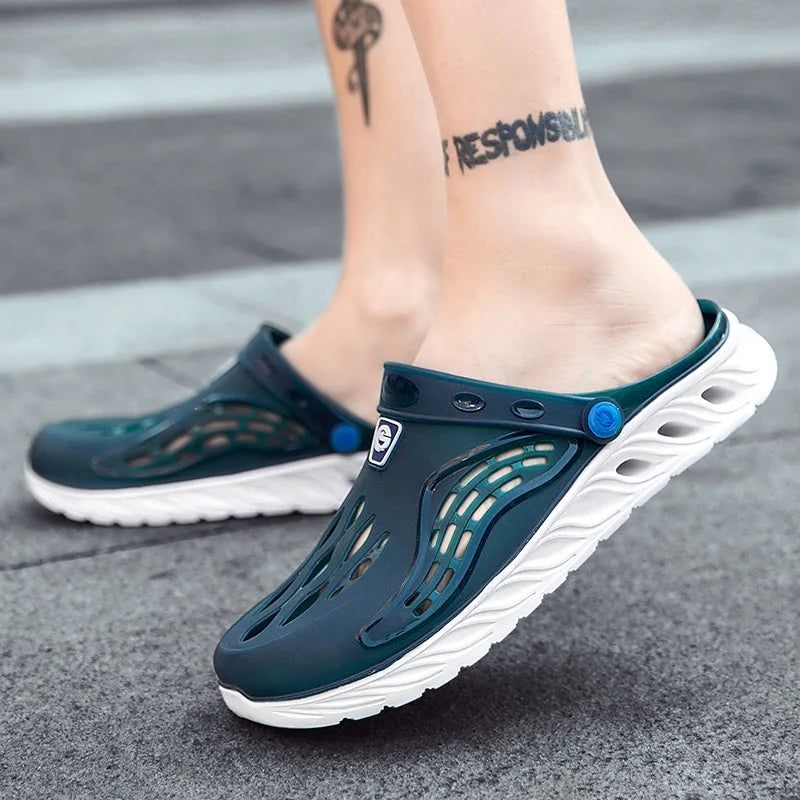 Summer Comfortable Men's Breathable Outdoor EVA Injection Clogs Casual Sandal Men Beach Slippers Water Shoes Pool Sandals