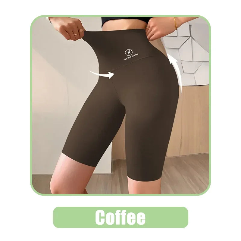 Women Jogging Fitness Cycling High Waist Sports Shorts