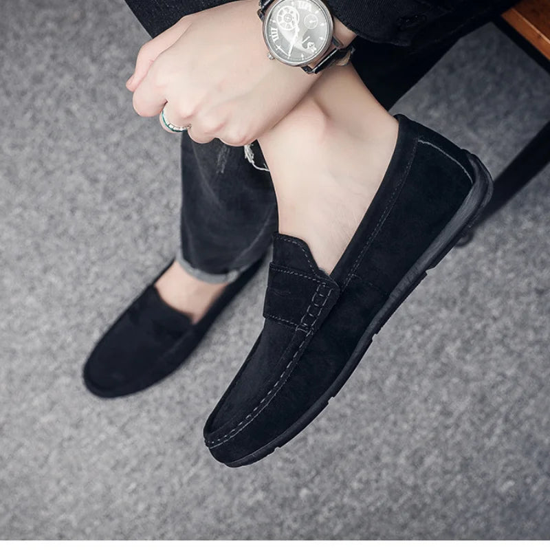 Men's Casual Shoes Summer Moccasins Men Loafers Leisure Non-Slip Flats Lightweight Soft Slip on Driving Shoe Sapatenis Masculino