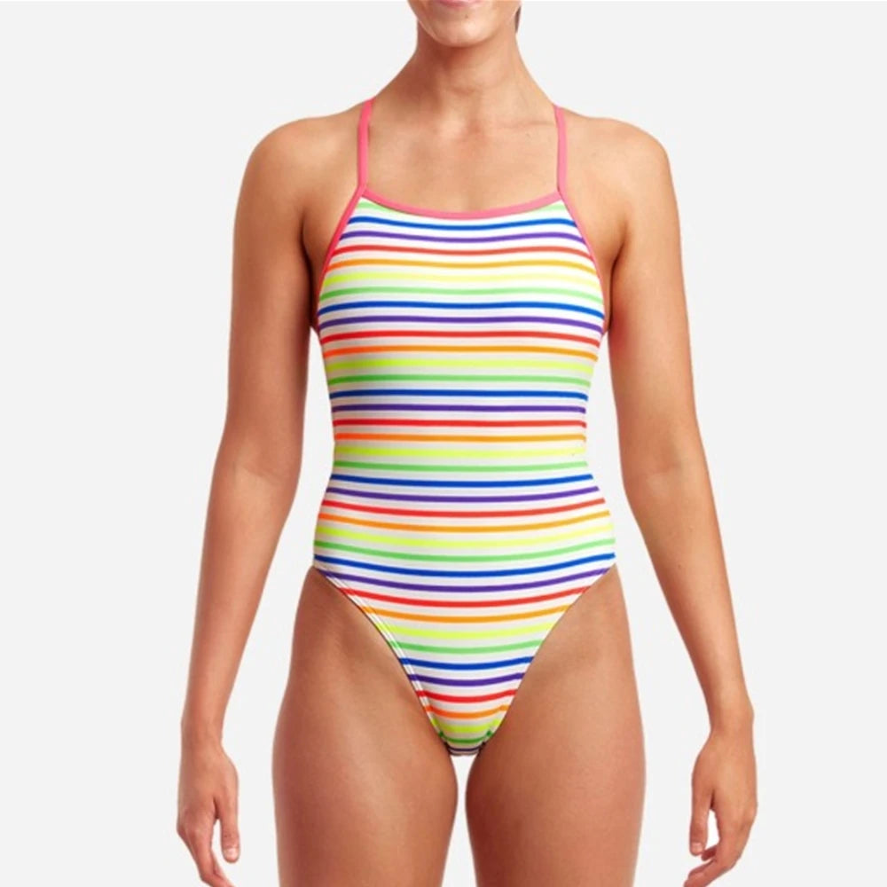 Funkita 2022 Women Swimsuit Triathlon Back Sexy One-piece Suit Swimwear Wear Functional Training Swimsuit Sports Swimminggown