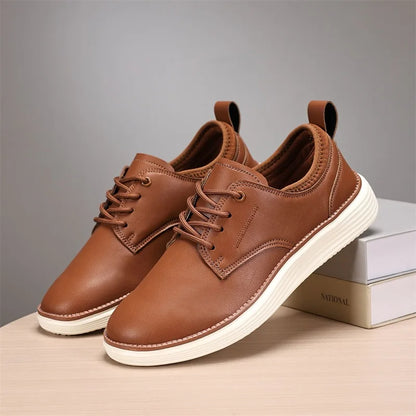2025 New Men's Sneakers Classic Leather Casual Shoes Outdoor Fitness Running Shoes Light Walking Flat Luxury Tennis Shoes