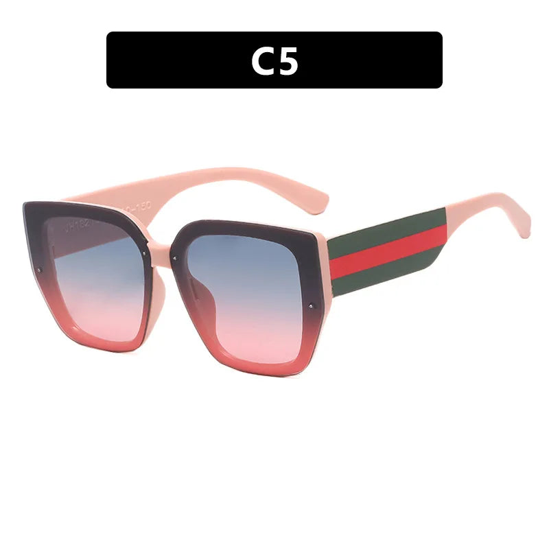 Polygonal  Mix Color Sunglasses Irregular New 2025 Women Sunglasses Retro Fashion Concave Shape Girls Eyewear Luxury Designer