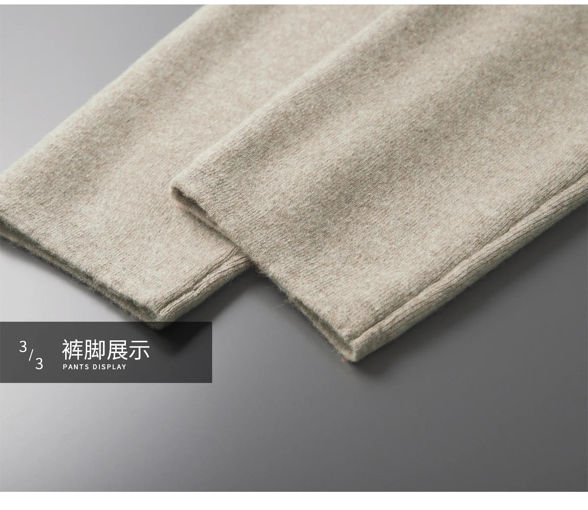 MVLYFLRT Men's Merino Wool Knitted Suit Half Height Zipper Cardigan Long Pants Tracksuit Fashionable Casual Wear 24592431