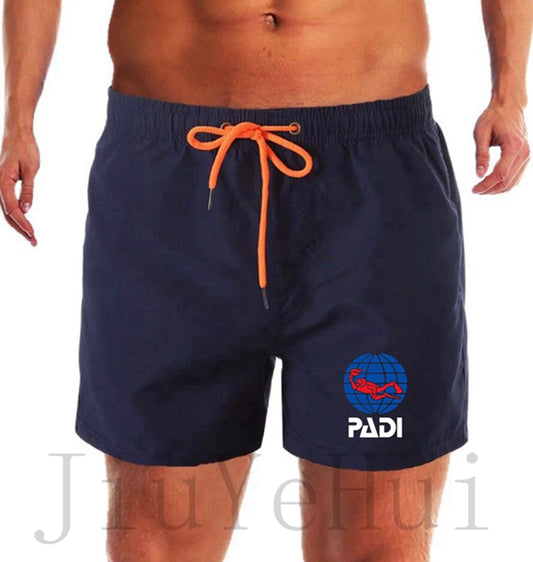 Padi Scuba Driver Summer Swimsuit Shorts Men's And Women's Beach Pants Mesh Breathable Quick Drying Fitness Box Board Shorts