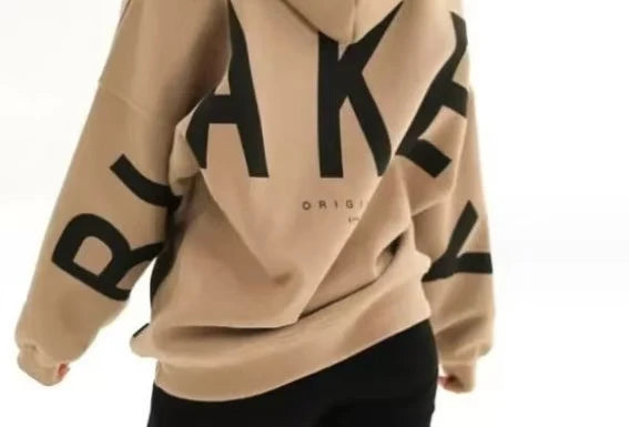 Y2K American Harajuku Clothing Thickened Fashion Letter Printing Pullover  Sweatshirt Women's New Style Long Sleeve Sweatshirt