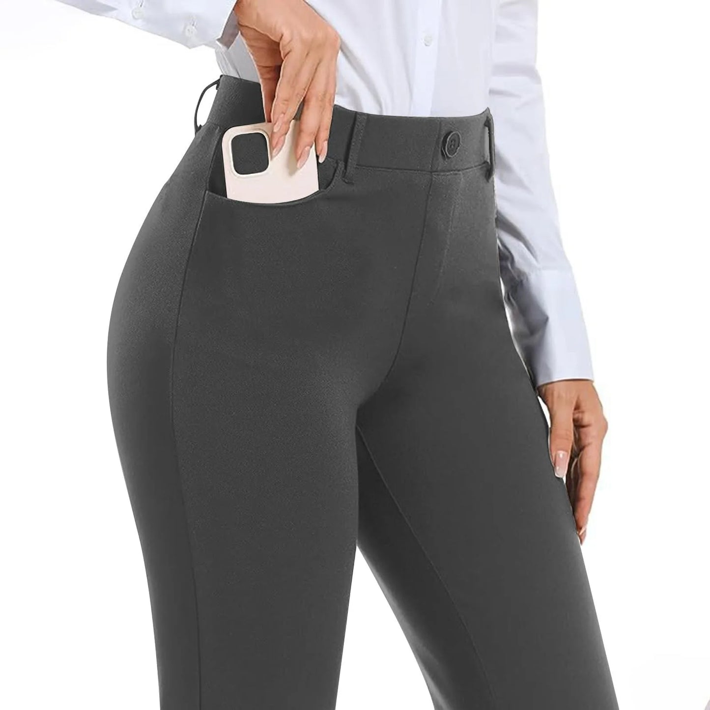 Women's Black Stretch Soft Cross Waist Flared Pants Yoga Casual Wide Leg Pants Sports Fitness Pants Women's Clothing