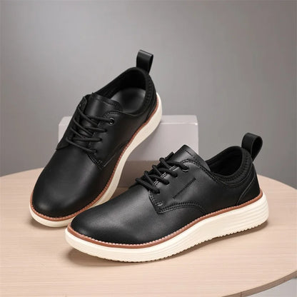 2025 New Men's Sneakers Classic Leather Casual Shoes Outdoor Fitness Running Shoes Light Walking Flat Luxury Tennis Shoes
