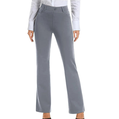 Women's Black Stretch Soft Cross Waist Flared Pants Yoga Casual Wide Leg Pants Sports Fitness Pants Women's Clothing