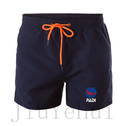 Padi Scuba Driver Summer Swimsuit Shorts Men's And Women's Beach Pants Mesh Breathable Quick Drying Fitness Box Board Shorts