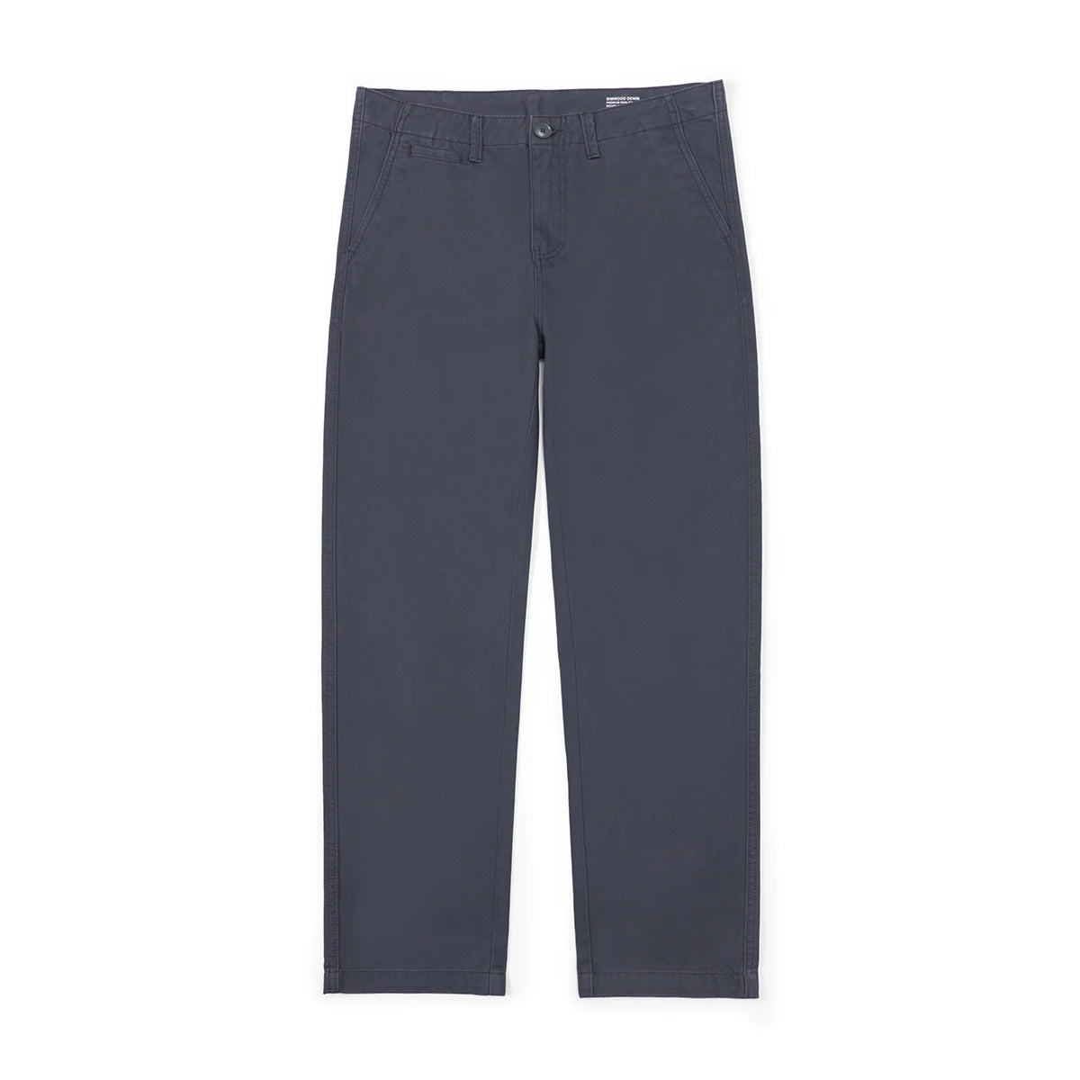 Autumn New Regular Straight Pants Men 320gsm Dark Washed Fabric Chinos Plus Size Trouseres