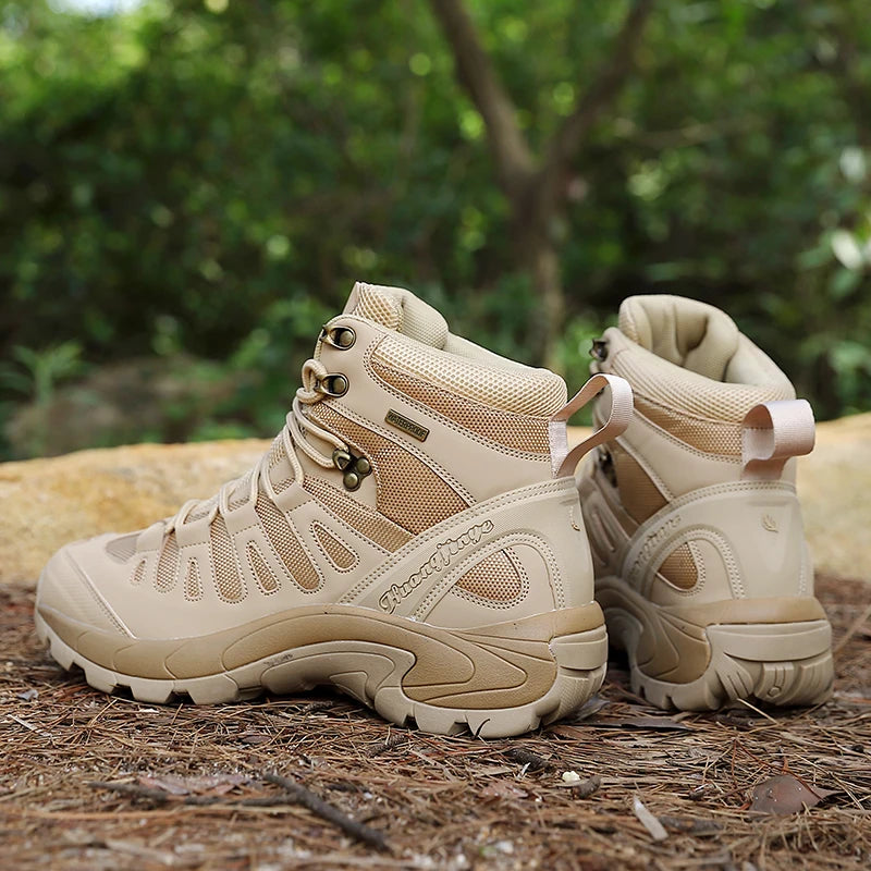 Men Boots 2024 New  Boots Outdoor Waterproof Casual Sneakers Working Men Ankle Boots Hiking Safety Shoes Mens Athletic