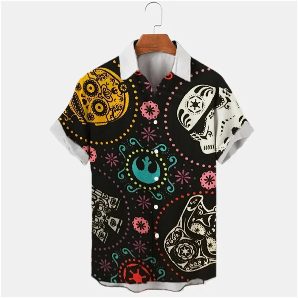 Men's short sleeve Urban Fashion 3D digital Printing Summer shirt