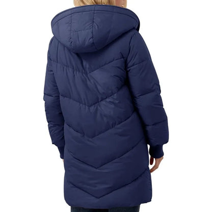 Womens Winter Warm Coats Sherpa Fleece Lined Long Hooded Puffer Jacket