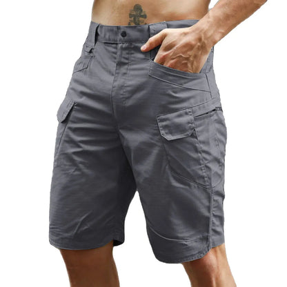 Summer Men Cargo Shorts Tactical Short Pants Waterproof Quick Dry Multi-pocket Shorts Men's Outdoor Clothes Hunting Fishing